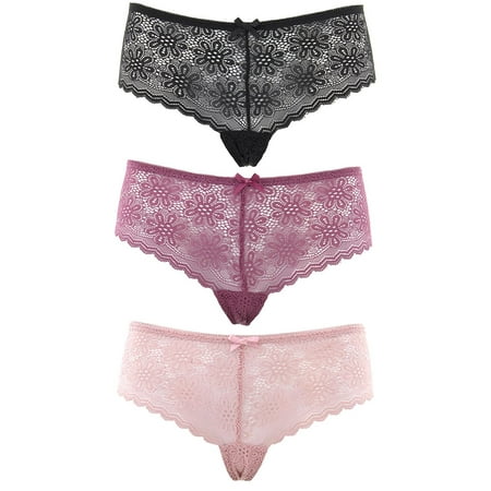 Elegance Panty - New York Elegance Women's Floral Hipster Underwear 3-Pack