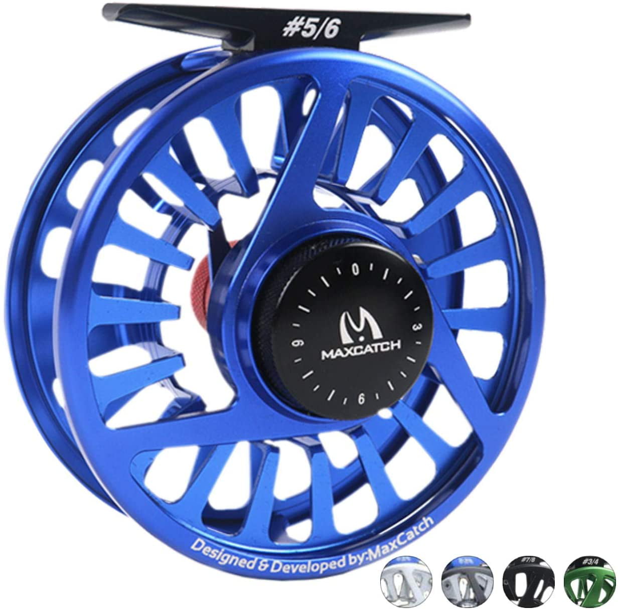 Maxcatch Waterproof 5/6WT Super Light Aluminum Fly Reel Exclusive CNC Machined 