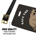 thumbnail image 2 of Save the Trash Pandas Raccoons Funny Humor Luggage ID Tags Suitcase Carry-On Cards - Set of 2, 2 of 6