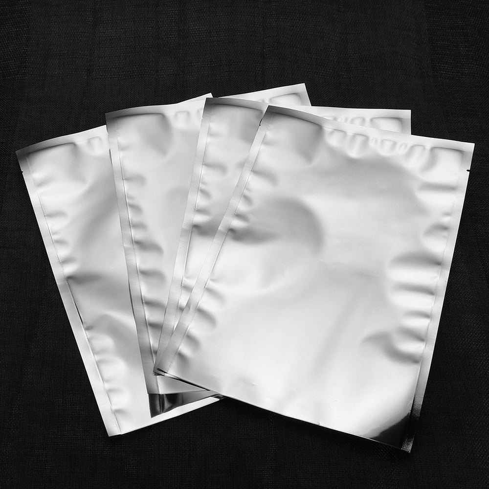 100PCS Aluminum Foil Mylar Bag Vacuum Sealer Food Storage Package Pouch 4 Size