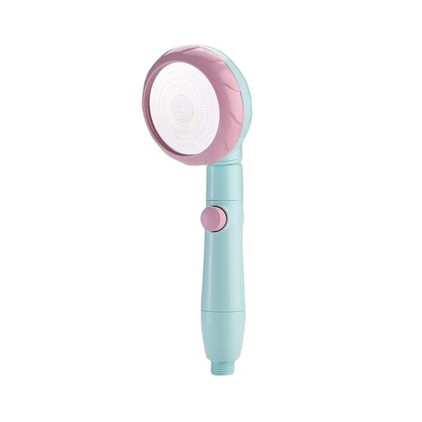 Inteprter Cabezal de ducha presurizado cabezal de ducha ajustable baño doméstico rociador de baño de mano accesorios de baño Juegos de accesorios de baño verde rosa Inteprter HA065136-03B