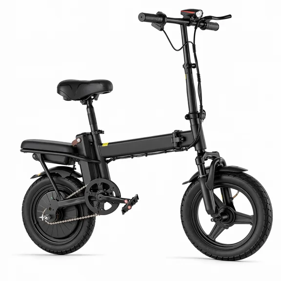 14" Foldable Electric Bike for Adults, 500W Peak Motor, 36V 12Ah Removable Battery, 19.9 MPH, 25 Miles Range, Suitable for Commuting, Shopping, or Trip, UL 2849, Class2