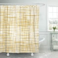 thumbnail image 1 of ABPHQTO Pintura de pinceladas a cuadros amarillo florece sobre blanco Cortina de ducha de baño sin límites y rugosa 165x180 cm ABPHQTO PKNMT66x72Shower-544, 1 of 2