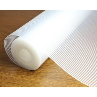 Silicone Shelf Liners For Kitchen & Fridge - Non-Adhesive, Non-Slip, Clear, 24 Inches Wide