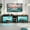 Dark Walnut, variant on Bestier TV Stand for TVs up to 70" with LED Light, Entertainment Center for PS5 with Shelves, Black Marble