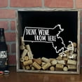 thumbnail image 4 of Torched Massachusetts Beer Cap Shadow Box Hanging Decor 13"x13"x3" Black, 4 of 8