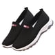 thumbnail image 1 of Zapatos de mujer sin cordones con suela suave de tela de malla, zapatillas informales para deportes diarios y al aire libre, color negro 41, 1 of 12