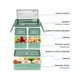 thumbnail image 3 of Lonchera 3 Niveles Topper 1000ml  con Cubiertos Verde, 3 of 5