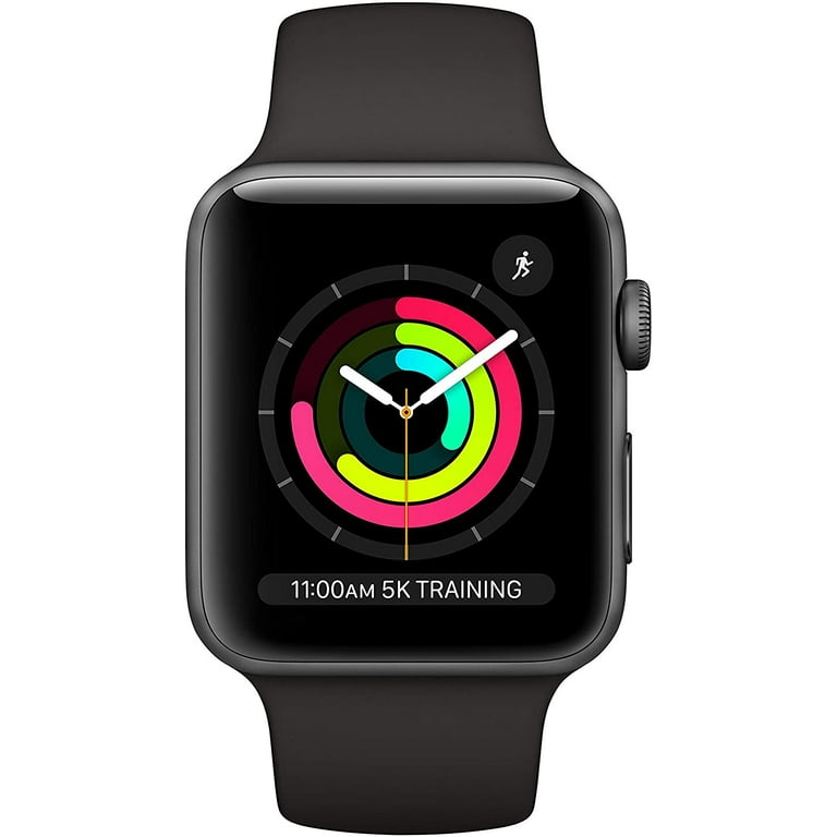 Apple Watch Series 4 (GPS, 44MM) - Space Gray Aluminum Case with Black  Sport Band (Renewed)