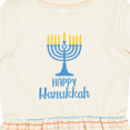 thumbnail image 4 of Inktastic Happy Hanukkah with Blue Menorah Girls Toddler Dress, 4 of 5