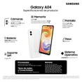 thumbnail image 4 of Smartphone Samsung Galaxy A04 32 GB Blanco Desbloqueado, 4 of 4