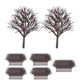 thumbnail image 3 of tren paisaje árboles,Modelo de árbol Tren Paisaje Arquitectura Árboles,DIY Manualidades Construcción Modelo Paisaje Paisaje,Tren Ferrocarril Wargame Paisaje Paisaje Diseño,Melocotonero, 3 of 8