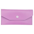 thumbnail image 1 of serony PU Leather Women Cash Wallet Solid Color Replacement Rectangular Snap Button Elegant Exquisite Girls Purse Birthday Gift Purple, 1 of 8