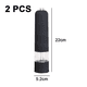 thumbnail image 2 of Molinillo de pimienta ABS eléctrico Molinillo de sal Molinillo de pimienta-2pcsABS Negro Adepaton CPB-US-YYM465-6, 2 of 5