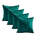 thumbnail image 6 of Home Soft Things Pleated Velvet 4 Piece Throw Pillow Cover Set - Sapphire - 20" x 20", 6 of 6