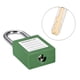 thumbnail image 3 of Candados de bloqueo y etiquetado de 1-1/2 pulgadas, candado de seguridad de llave igual, candado de plástico verde, 2 pcs, 3 of 4