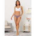 thumbnail image 5 of DARING DIVA Women's No-Show Hipster V-Shape Waist Stretch Thongs Purple L, 5 of 5
