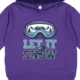 thumbnail image 3 of Inktastic Let It Snow Snowboarding Toddler Hoodie, 3 of 4
