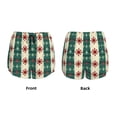 thumbnail image 3 of Balery Christmas Snowflakes Plaid Pantalones cortos deportivos para mujer con forro y dos bolsillos, elásticos, para entrenamiento, gimnasio, yoga-XX-Large, 3 of 7