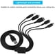 thumbnail image 3 of Cable cargador USB 5 en 1 Naroote para DSi, compatible con NDS Ll XL 3DS PSP, cable de carga multifunción., 3 of 7
