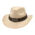 thumbnail image 1 of Sombrero de vaquero moda cálido sombrero de protección ar para montar fijación temática de senderismo Beige, 1 of 8