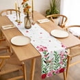 thumbnail image 3 of Valentine's Day Table Runner - 120 Inch Long, Kitchen Dining Table Runner Dresser Scarves, Pink Red Roses Love Heart Eucalyptus Leaves Farmhouse Decor for Coffee Tables Wedding Party Banquet, 3 of 8