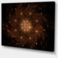 thumbnail image 2 of Large Rounded Brown Fractal Flower - Floral Canvas Art Print, 2 of 3