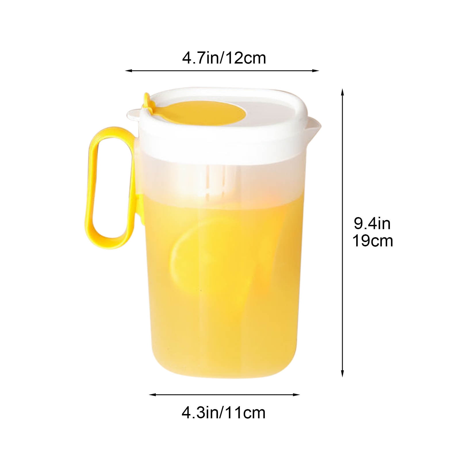 Pitcher Water Pitcher Pitcher with Lid Plastic Pitcher Water Pitcher with Lid Refrigerator Cold Kettle Household Cold Water Cup Large Capacity Water Storage Summer Drink Bucket Cold Kettle