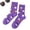 b #197, variant on Men's & Women's Halloween Purple Ghost Pumpkin Crew Socks, Funny Spooky Novelty Cotton Socks for Halloween Party f One Size