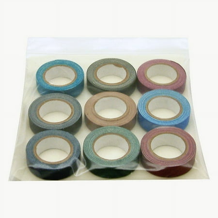 JVCC Mini-Spike-Pack Mini Spike Tape Multi-Pack: 1/2 in x 6 ft. / Assorted (Black,Burgundy,Dark Blue,Dark Green,Electric Blue,Olive Drab,Purple,Tan,Teal) *9 rolls [9 rolls/pack]