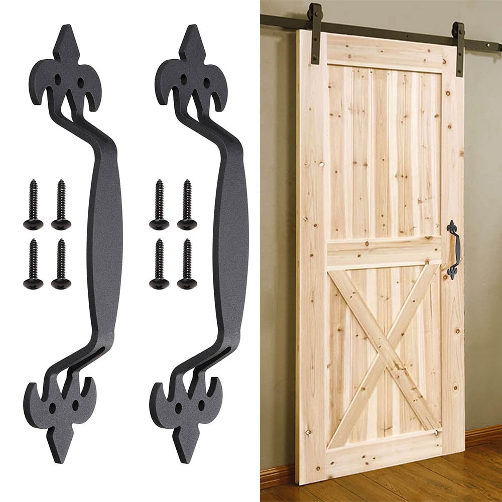 Shed 4 Cast Iron Antique Style RUSTIC Barn Handle Gate Pull Door Handles