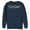 Navy Blue, variant on Men's Justice League Shazam Tropical Logo  Sweatshirt Black Small
