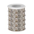 thumbnail image 2 of 5 Rolls Christmas Ribbon 1.5 inch Wide Decorative Ribbon for Gift Wrapping and Holiday Decorations Brown Paint Splatters Pattern, 2 of 7