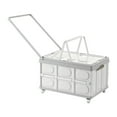 thumbnail image 1 of Caja de almacenamiento para acampar, caja de almacenamiento para el maletero del automóvil, caja de pesca plegable, organizador de suministros, cajón Ruedas pequeñas, 1 of 8
