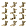 thumbnail image 1 of Uxcell 0.2'' Soporte de estante Soporte de estante con agujero Bronce 50pcs, 1 of 3
