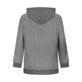 thumbnail image 5 of Kinrui Womens Zip Up Striped Hoodies Casual Long Sleeve Thin Fleece Lined Sweatshirts Fall Winter Track Jackets with Pockets XL, 5 of 6