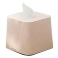 thumbnail image 2 of SPRING PARK Tissue Box Cover Square - Facial Cube Tissue Box Holder Case Dispenser for Bathroom Vanity Countertop, Bedroom Dresser, Office Desk or Night Stand Table, 2 of 7