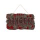 thumbnail image 2 of Xihbxyly Letrero de Madera de Halloween, Decoración con Huella de Mano Ensangrentada, Ambiente de Terror, Letrero Personalizado para Puerta de Entrada, Casa Embrujada, Decoración Navideña de Otoño, F, 2 of 4