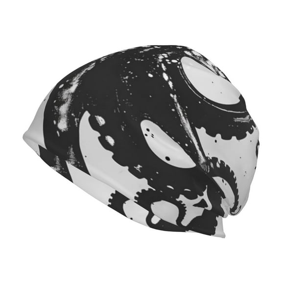 KLL Abstract Ink Octopus Winter Fall Beanie Knit Hats for Men & Women - Warm & Soft Stylish Toboggan Caps for Cold Weather