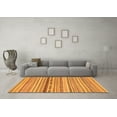 thumbnail image 3 of Ahgly Company Indoor Square Solid Orange Modern Area Rugs, 6' Square, 3 of 4