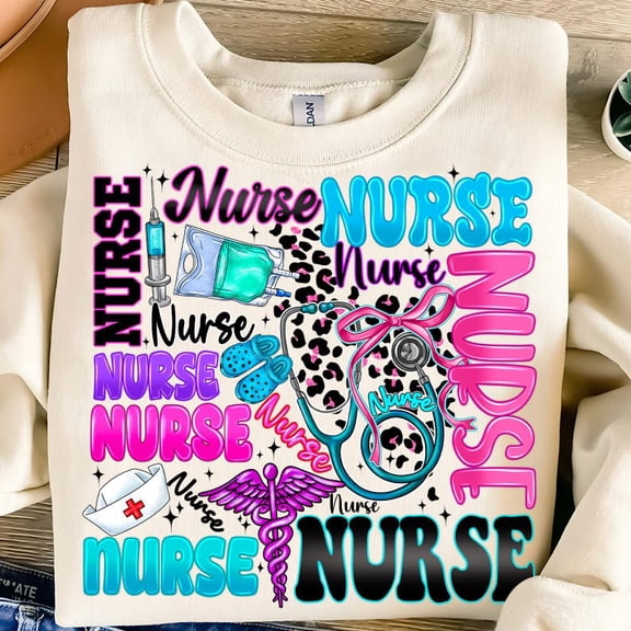 Nurse Life Sweatshirt, Sublimation Nurse Shirt, Nursing Life Sweatshirt, Nurse Design Sweatshirt, Medical Worker Shirt