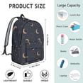 thumbnail image 5 of Celestial Gothic Astrology Pattern Travel Backpack – Lightweight Vintage Backpack with Large Capacity and Anti-theft Features for School, Campus, and Daily Use, 5 of 5