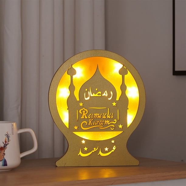 XWSHYW Luces Decorativas Luz Cálida Navideña con Forma de Castillo de Estrellas, Luz Ambiental, Decoraciones Decorativas de Madera, Luz Nocturna Creativa