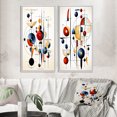 thumbnail image 1 of Designart "Unveiling Secrets Minimalist Geometry I" Modern Geometric Framed Wall Art Set Of 2 - Modern White Gallery Wall Frame Set For Home Decor, 1 of 6