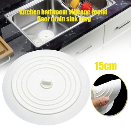 

Hesroicy Silicone Round Anti-Skid Sink Strainer Bathroom Kitchen Water Drain Stopper