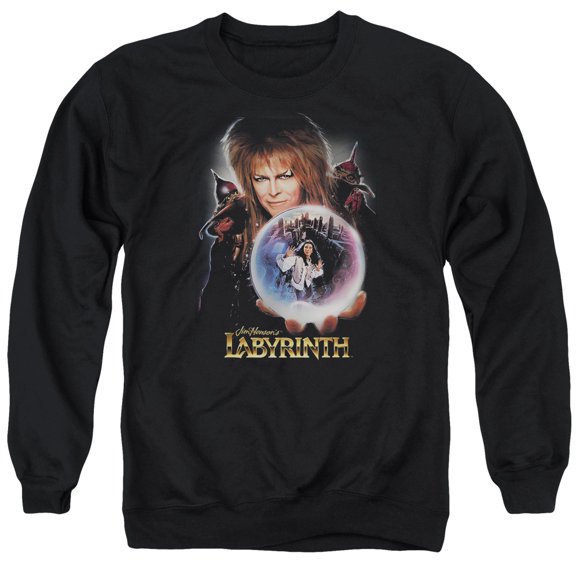 Labyrinth I Have A Gift Adult Crewneck Sweatshirt Black