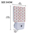 thumbnail image 4 of Yayeee LED Plug in Night Light for The Home with Auto Dusk to Dawn Light Sensors, 2 Pack, Blue Stripes Lobster Pattern, 4 of 6
