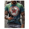 thumbnail image 2 of Castrol Oil Retro Distressed Men's T-shirt 3D Printed Oversized Motorcycle Racing Short Sleeved Top for Men's Street Clothing, 2 of 6