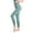 Green, variant on WIZUTIZ Yoga Pants Women Oversized Trendy Slim Yoga Leggings Elastic Spandex High Rise 7/8 Length Pants Solid Leggings for Teen Girls Fitness Shopping Black