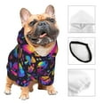 thumbnail image 3 of Honeii mushroom rainbow color Skull Print Small Dog Hoodies Pet Hooded Sweatshirts Fall Winter Puppy Cat Sweaters Warm Clothes for Small Dogs Outfits Costume-XX-Large, 3 of 7